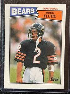 lot 122 image: 1987 Topps Doug Flutie NFL Rookie Card #45