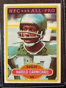 lot 123 image: 1980 Topps Harold Carmichael Card #420