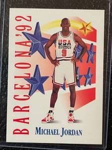 lot 139 image: 1992 Skybox Michael Jordan Barcelona 92 Card #534