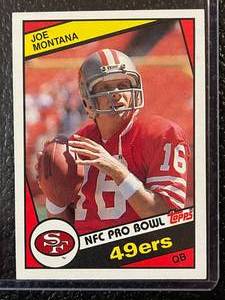 lot 146 image: 1984 Topps Joe Montana Card #358