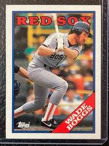 lot 147 image: 1988 Topps Wade Boggs Card #200