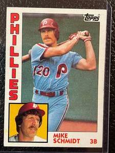 lot 160 image: 1984 Topps Mike Schmidt Card #700