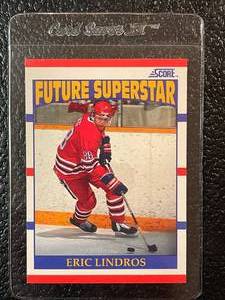 lot 164 image: 1990 Score Eric Lindros Rookie Card #440