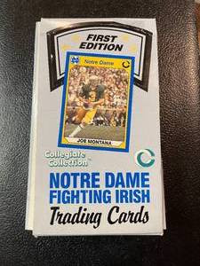 lot 167 image: Notre Dame 1st Edition Cards Unopened Packs