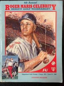 lot 176 image: Fargos Roger Maris 4th Annual Celebrity Golf Tournament Souvenir Program