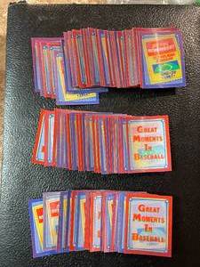 lot 178 image: 1988 Score Great Moments in Baseball Hologram Cards