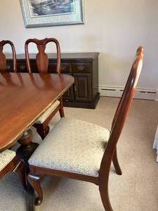 Ethan Allen Chairs & Duncan Phyfe Table