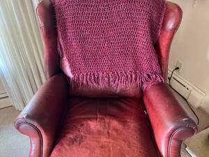 Reclining Chair with Afghan