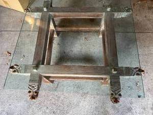 Wood Carved Dragon Table