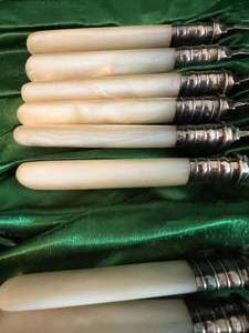 Mother of Pearl Knife and Fork Set