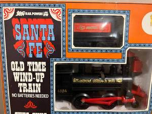 Santa Fe - Old Wind Up Train - In Box