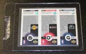 lot 4 image: 1996-97 Collectors Choice Kobe Bryant #M129 Rookie Card