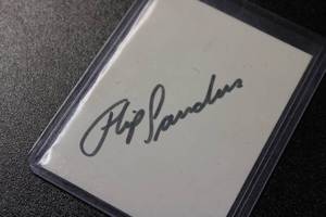 lot 25 image: Minnesota Timberwolves Flip Saunders In Person Autograph Card