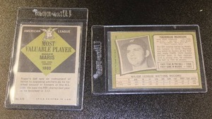 lot 39 image: 1971 Topps Thurman Munson #5 & 1961 Topps Roger Maris #478