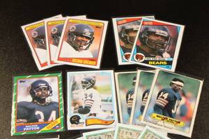 lot 61 image: Walter Payton Football Card Lot  15 Cards