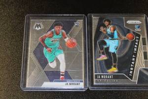 lot 96 image: 2019-20 Ja Morant Rookie Card Lot  3 Rookie Cards