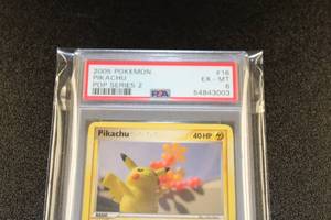 lot 108 image: 2005 Pokemon Pikachu Pop Series 2 1617 PSA 6