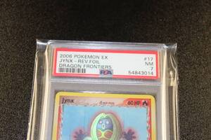lot 109 image: 2006 Pokemon Jynx Rev Foil Dragon frontiers 17101 PSA 7