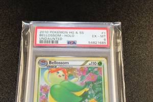 lot 115 image: 2010 Pokemon HG & SS Bellossom Holo Undaunted 190 PSA 6