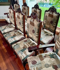 8 Vintage Dining Chairs from Costa Rica