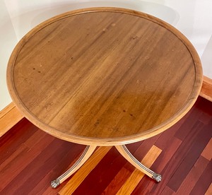 Vintage Wooden Table with Claw Feet