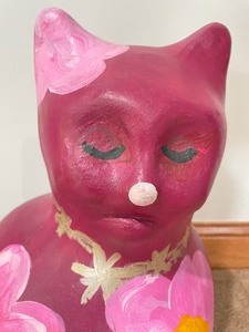 Whimsical Ceramic Cat