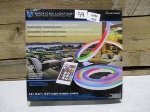 lot 59 image: American Lighting Color Changing Neon Flex Light with Remote Control