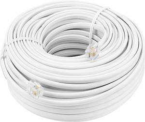lot 11 image: Insignia - 100 Landline Phone Cord - White