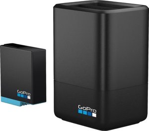 lot 28 image: GoPro - Dual Battery Charger  Battery for HERO8 Black and HERO7 Black - Black