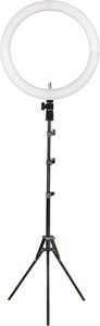 lot 38 image: Sunpak - LED 448 19 Bi-Color Ring Light Kit - Black