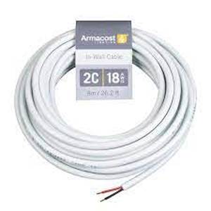 lot 47 image: Armacost Lighting 24 ft. (8 m) 18 AWG2C White In-Wall Cable