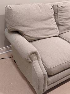 Grey Down Filled Sofa by Calico