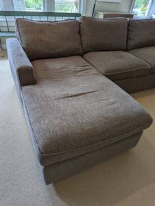 Room and Board BrownGrey Down Filled Sectional