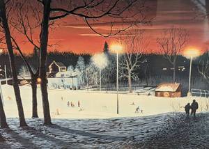 Fire and Ice Klapprich Field Print by Jon Wright