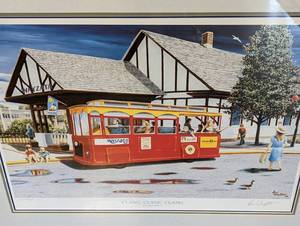 Clang, Clang, Clang Wayzata Trolly Print by Jon Wright