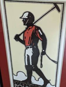 Framed MN Ralph Lauren Polo Classic Print