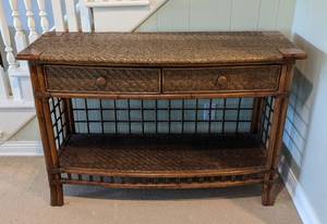 Beautiful Rattan Console Table