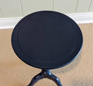 Petite Navy Painted Accent Table