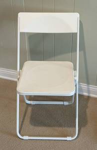 The Container Store White Folding Chair