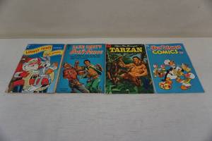 Vintage 10c Comic Books - Looney Tunes, Tarzan, Walt Disney