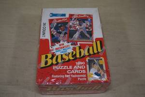 Box of 1990 Donruss Baseball Card Packs