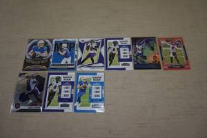 Parallel and Insert Football Cards - Herbert, Lamar Jackson, Burrow