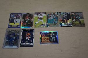 Parallel and Insert Football Cards - Bateman, Taylor, Waddle, Atwell, Lamb