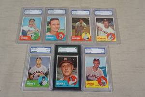 1963 Topps Baseball Graded Cards - LA Angels