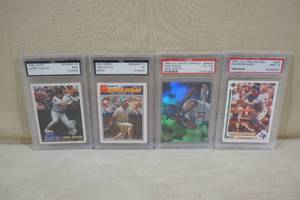 Graded Baseball Cards - Ivan Rodriguez, Gwynn, Piazza, Walker