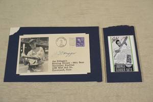 Joe DiMaggio Hitting streak Commemorative Envelope, Louisville Slugger Ad
