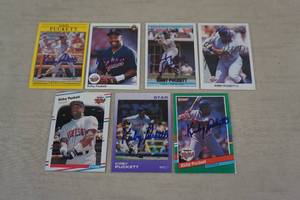 Kirby Puckett Hand Signed Baseball Cards