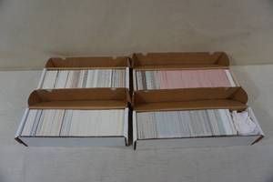 Boxes of Sports Cards - BaseballFootballBasketballHockey - Mid 80s to Mid 90s