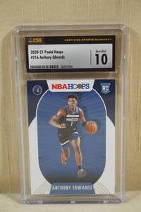 2020-21 Panini Hoops Anthony Edwards Rookie Card - CSG 10