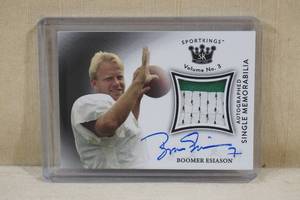 Sportkings Boomer Esiason Autographed Jersey Patch Card